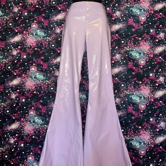Dolls Kill Pants - Club Exx Bass Factory Vinyl Pants